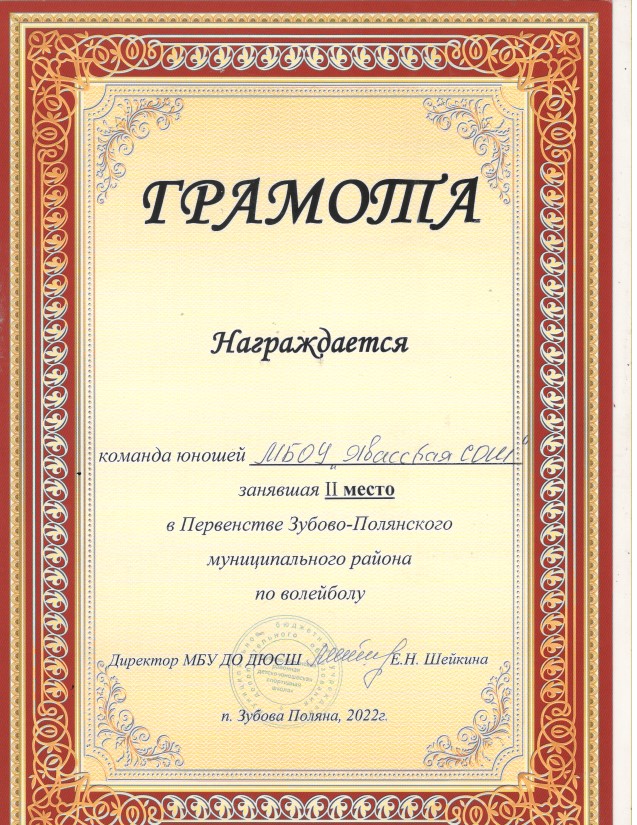 Первенство Зубово-Полянского муниципального района по волейболу среди команд девушек и юношей.